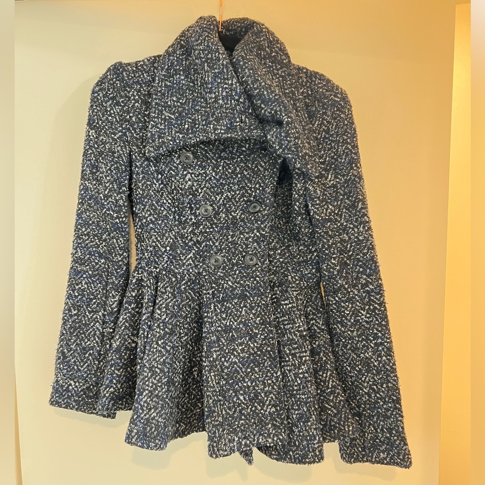 Free People Coat blue/black/white